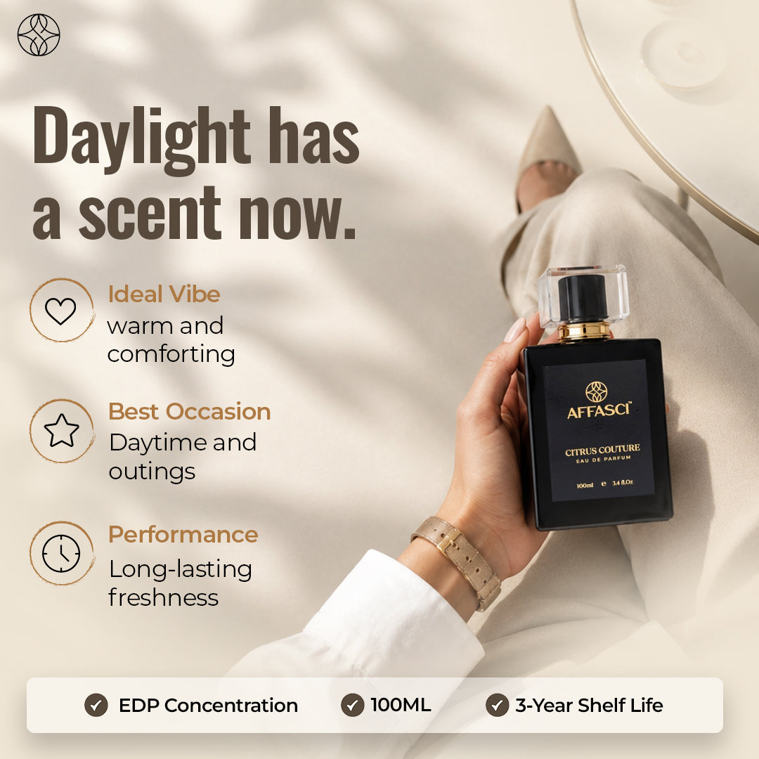 CITRUS COUTURE- LIME, BERGAMONT, VANILLA, MUSK (FLORAL, ORIENTAL